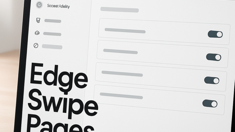 How to enable or disable Swipe Between Pages in Microsoft Edge
