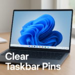 How to reset and clear Pinned items on Taskbar in Windows 11