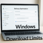 How to set bandwidth limits for downloads with Delivery Optimization in Windows 11