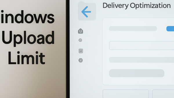 How to set bandwidth limits for uploads with Delivery Optimization in Windows 11
