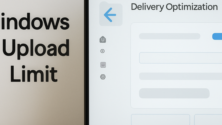 How to set bandwidth limits for uploads with Delivery Optimization in Windows 11
