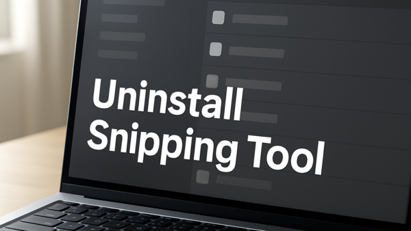 How to Uninstall and Reinstall Snipping Tool in Windows 11