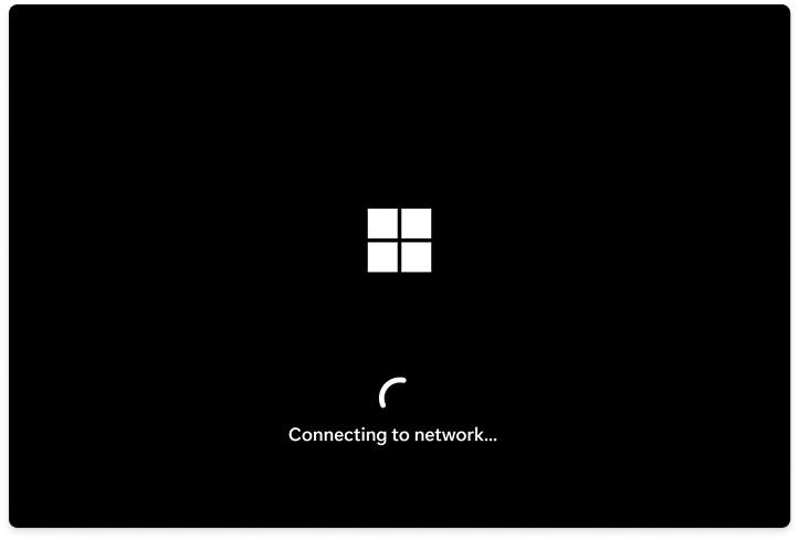 Windows 11 Quick Machine Recovery connecting to network for fixes.