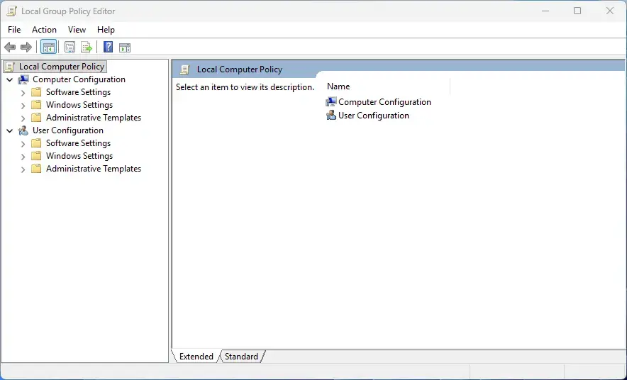 Group Policy Editor