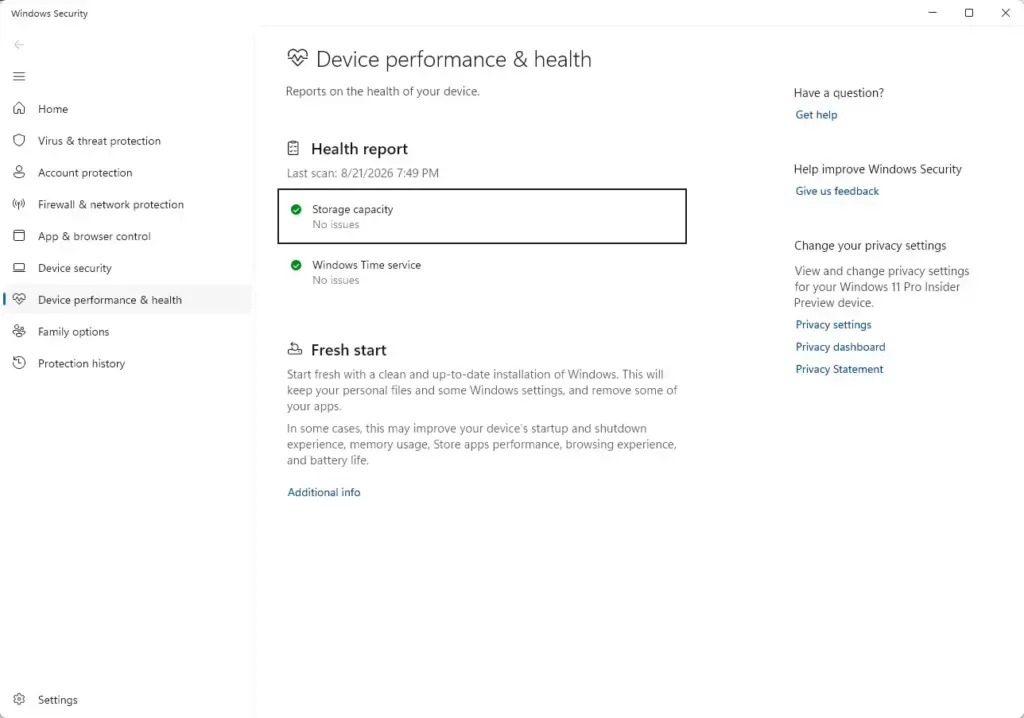 Performance Options