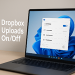 How to turn photo and video uploads on or off in Dropbox App on Windows 11