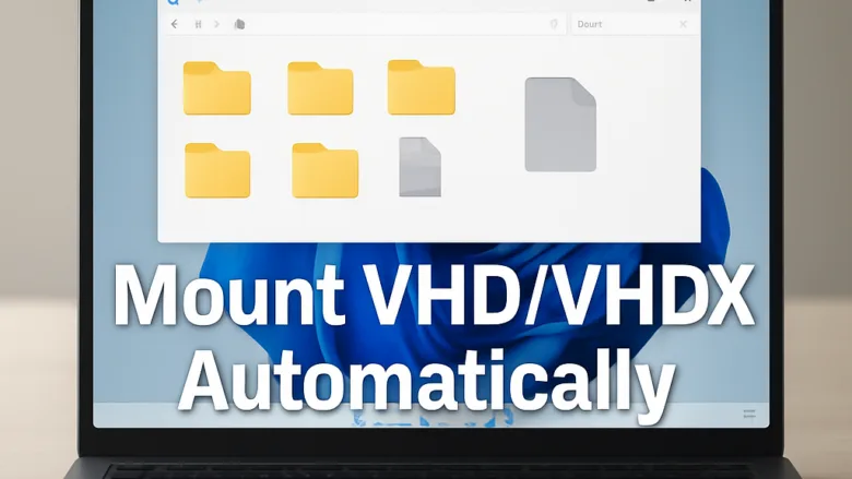 How to Automatically Mount VHD or VHDX File at Startup in Windows 11