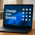 How to change Desktop Icon Horizontal and Vertical Spacing in Windows 11