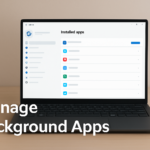 How to control whether an app can run in the background in Windows 11