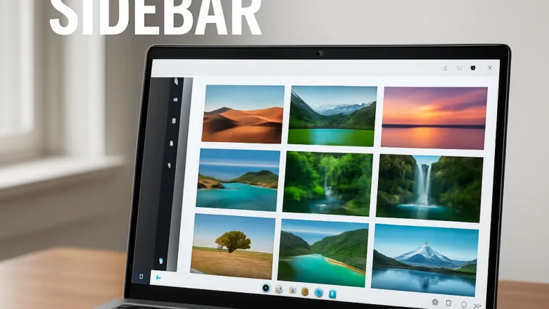 How to toggle Sidebar in OneDrive Photos app in Windows 11