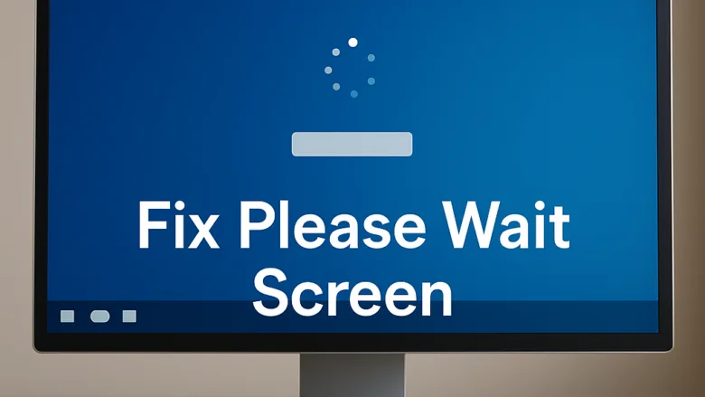 Stuck on the Please wait screen after entering your password in Windows 11