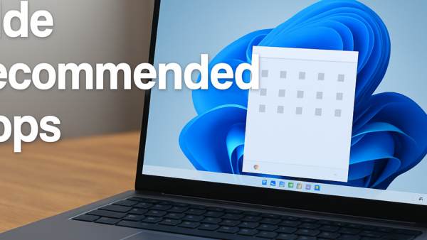 Why Does Windows 11 Show Recommended Apps In The Start Menu