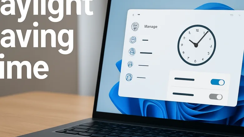 Change default automatic daylight saving time adjustment rules in Windows 11 Date and Time Settings