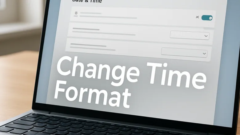 change time format in windows