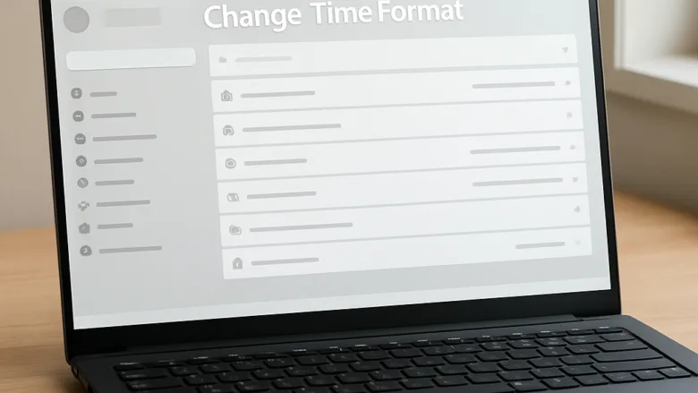 change time format in windows