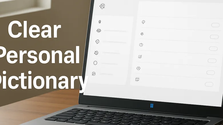 Clear personal dictionary data stored in Windows 11 Inking and Typing Personalization settings