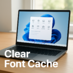 How to clear Windows 11 font cache when fonts appear blurry