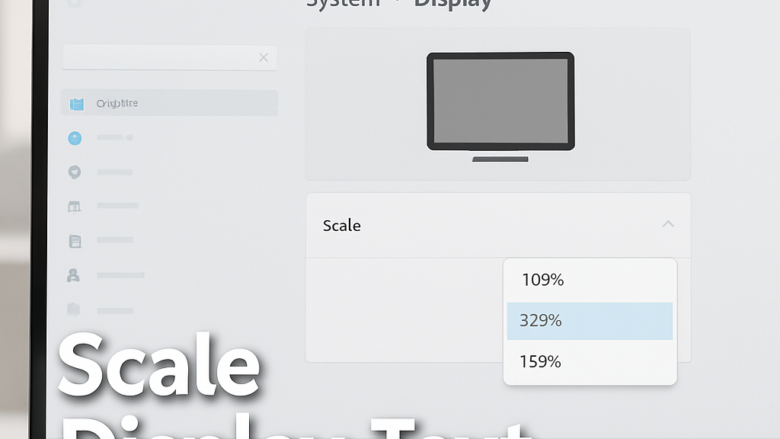 How to Scale Text and Icons Larger or Smaller in Windows 11 Display Settings