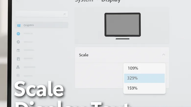 display text size