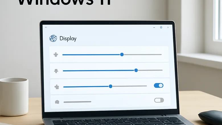 How to adjust display brightness automatically using Windows 11 ambient light sensors