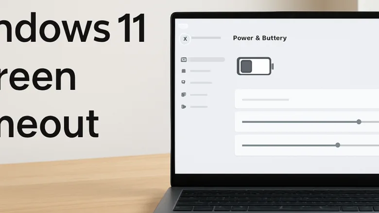 How to adjust screen timeout settings in Windows 11 Power and Sleep