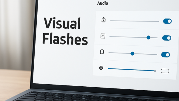 How To Adjust Visual Notification Flashes In Windows 11 Audio Settings