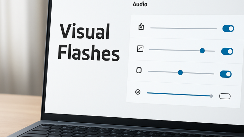 How To Adjust Visual Notification Flashes In Windows 11 Audio Settings