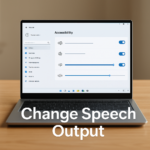 How To Change Speech Recognition Output Devices In Windows 11 Accessibility Speech Settings
