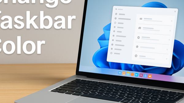 How To Change The Windows 11 Taskbar Color