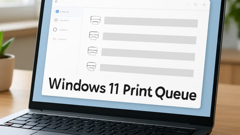 How to check active print jobs in the Windows 11 print queue