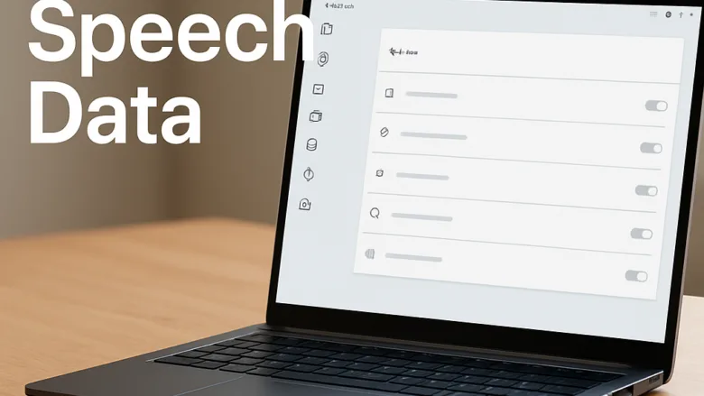 How to clear automatic speech recognition data in time and language settings