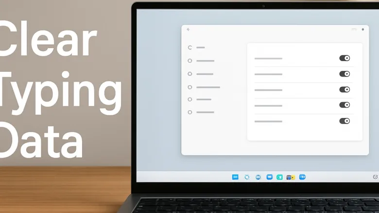 How to clear personal inking and typing dictionary data in Windows 11 Privacy Settings