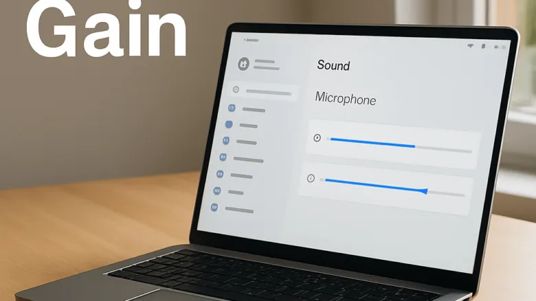 How to configure speech recognition microphone gain levels in Windows time and language