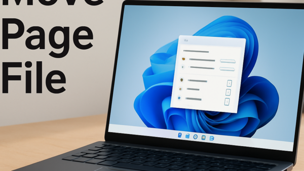 How to move the Windows page file to another drive