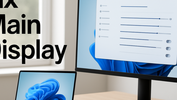 How to manage primary and secondary display arrangements in Windows 11