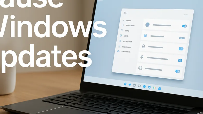 pause updates for a convenient time windows