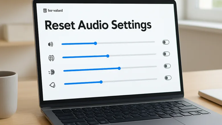 resetting audio settings