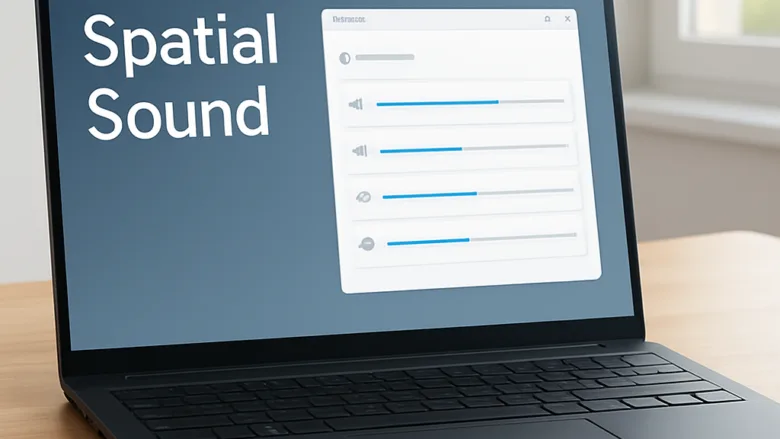 turn on spatial sound in windows