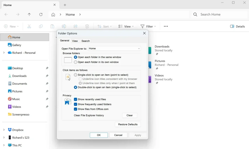 File Explorer