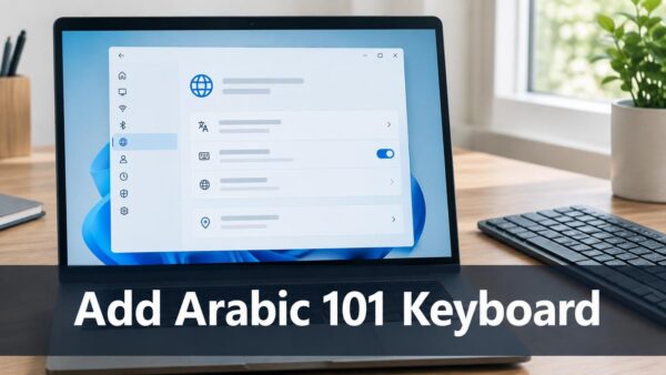 How to Add the Arabic 101 Legacy Keyboard in Windows 11