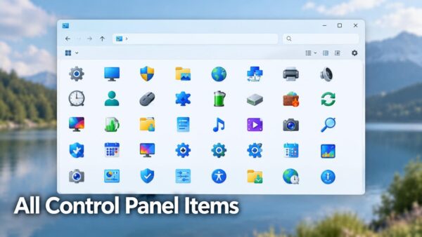 Find All Control Panel Items in Windows 11