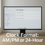 How to Change the Clock Display Format to AM/PM or 24-Hour in Windows 11