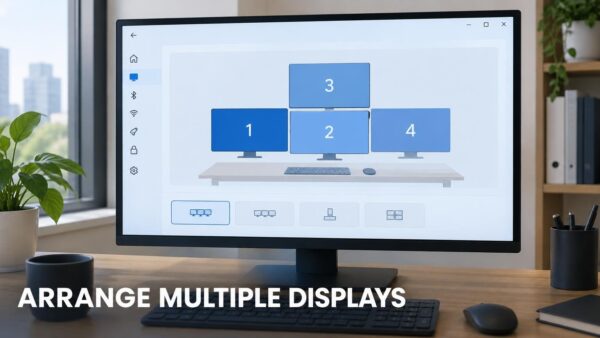 How to Arrange Multiple Displays in Windows 11 Display Settings