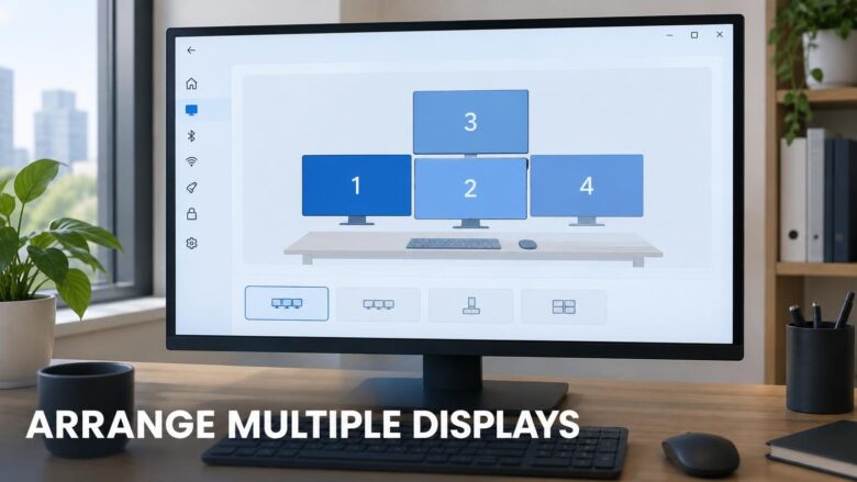 How to Arrange Multiple Displays in Windows 11 Display Settings
