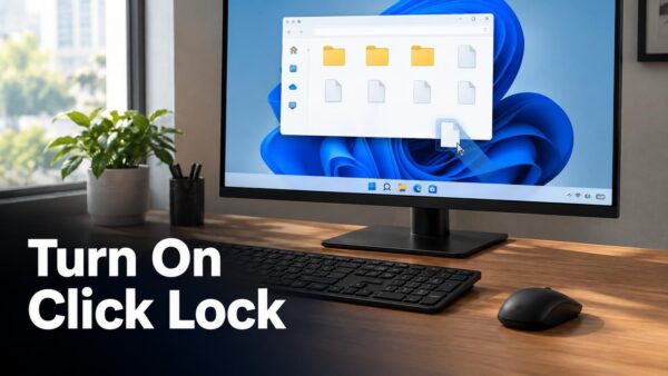 Turn On Click Lock for Dragging in Windows 11