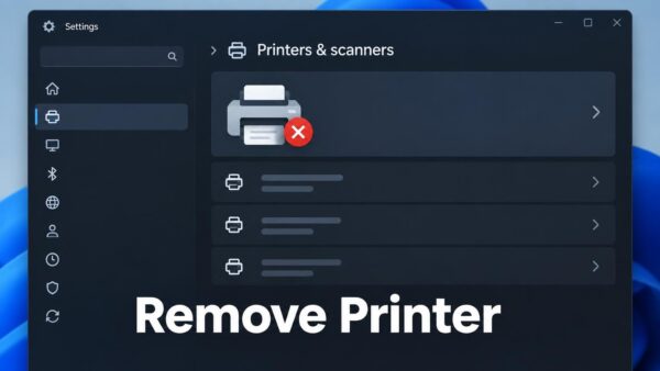 How to Disconnect or Remove a Printer from Windows 11