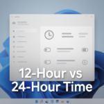 How to Display Time in 12-Hour or 24-Hour Format in Windows 11