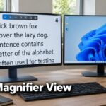 How to Lock the Magnifier View on One Screen in Windows 11