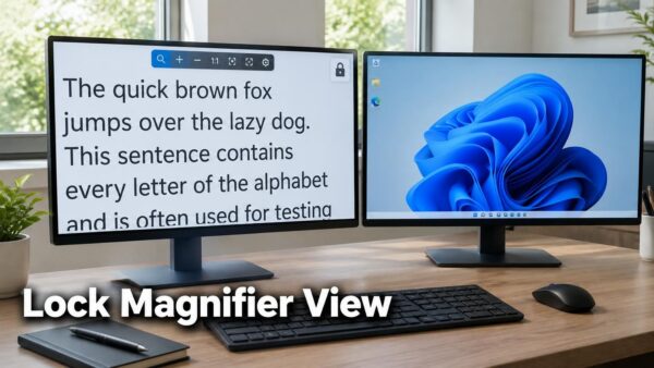 How to Lock the Magnifier View on One Screen in Windows 11