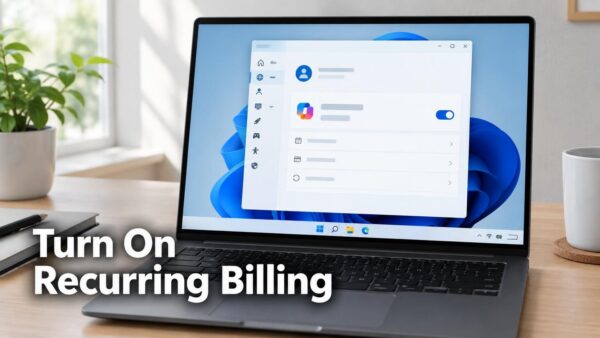 How to Turn On Recurring Billing for Microsoft 365 in Windows 11
